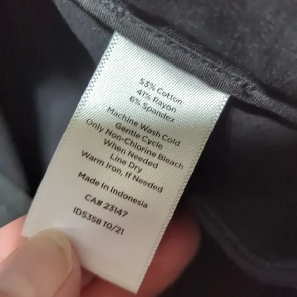 Talbots Black Dress Pants Size 14 Chatham Ankle Pants - Picture 8 of 8